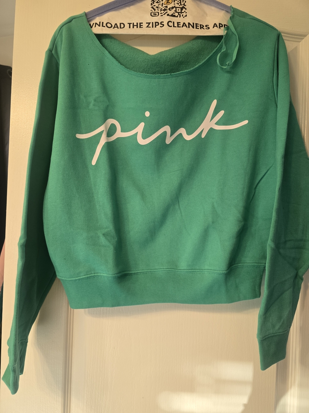 Victoria's Secret PINK Off The Shoulder Crewneck Sweatshirt